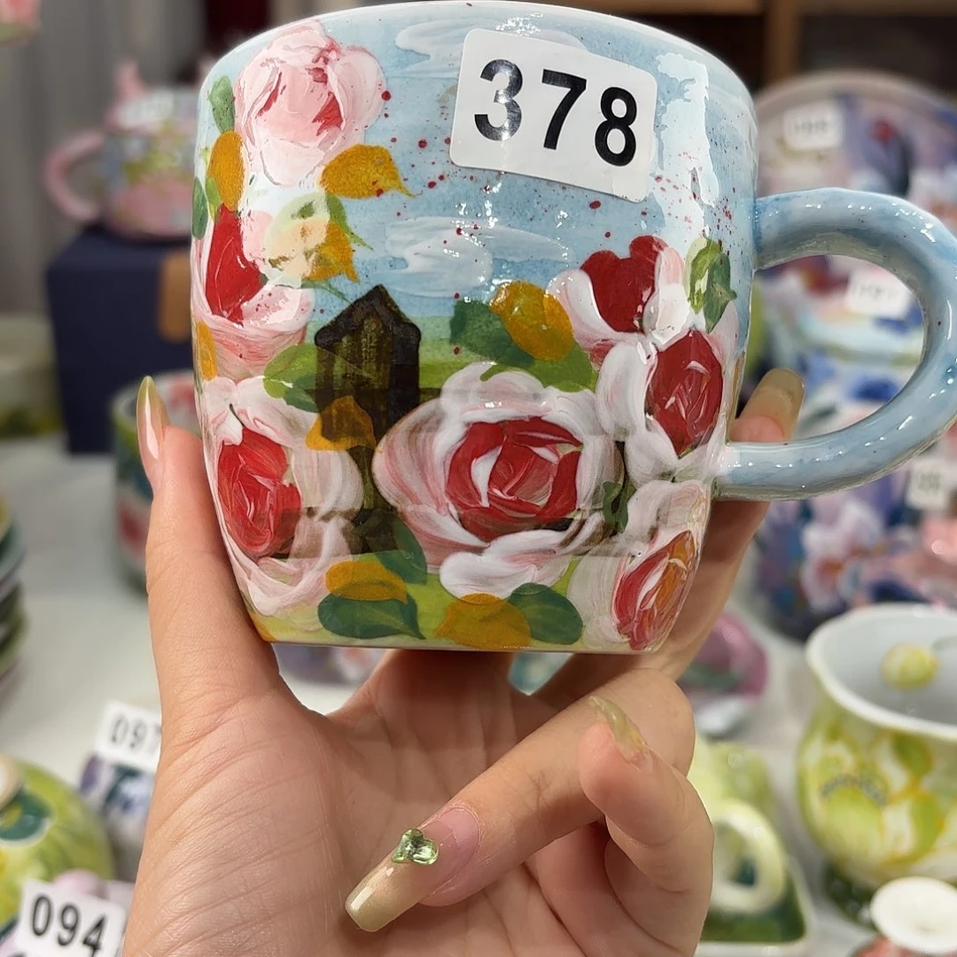 景德镇手绘高温釉下彩陶瓷茶具