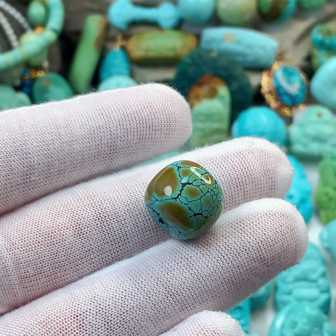 未镶嵌绿松石珠宝半成品