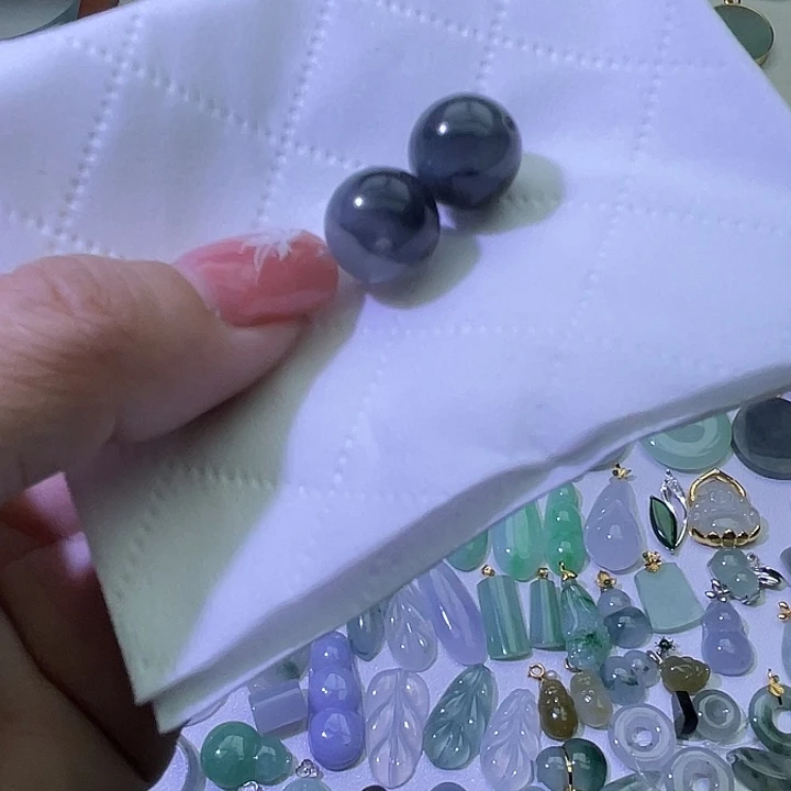 翡翠散珠龟**功天然翡翠珠子