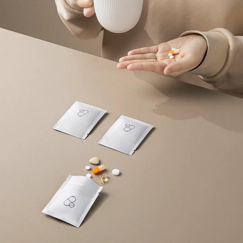 随身避光小药袋便携密封鱼油随身户外药袋分装便携式铝箔储物袋