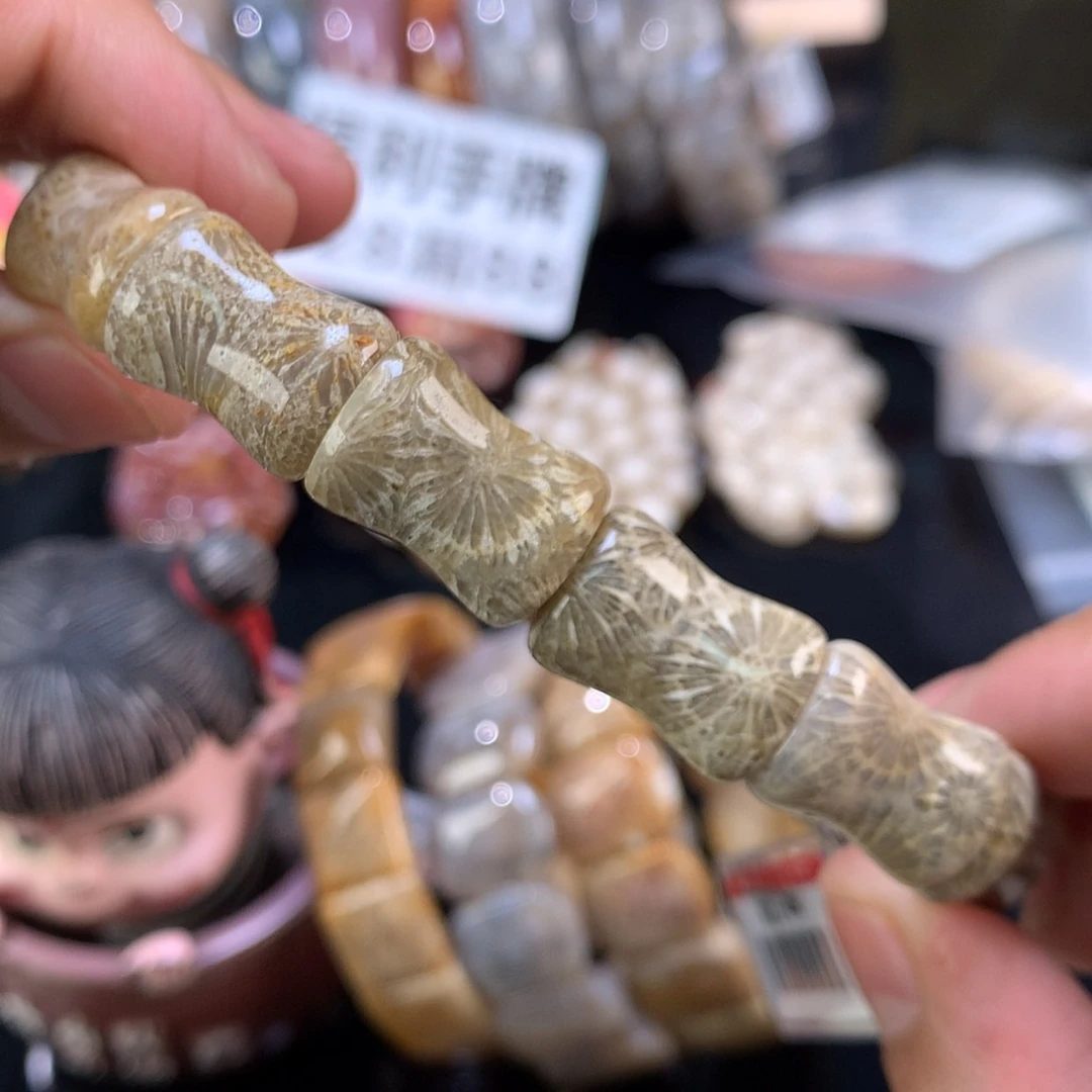【闪购商品】颈饰未镶嵌硅化珊瑚（珊瑚玉）49号竹节大花花