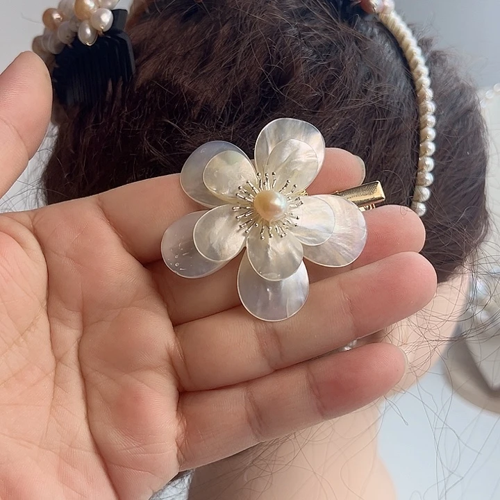 淡水珍珠未镶嵌发夹