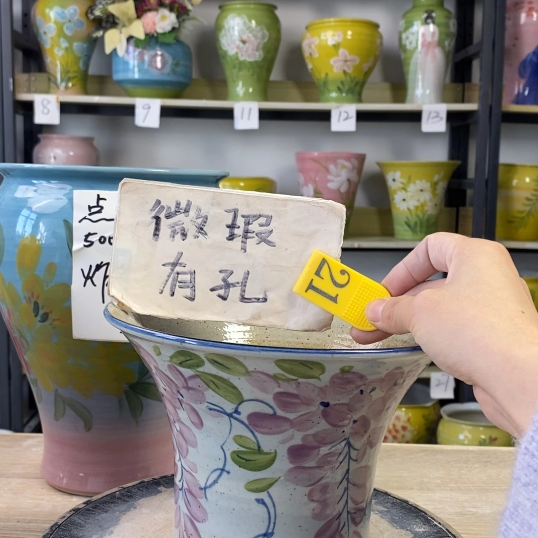 景德镇手工手绘陶瓷花盆