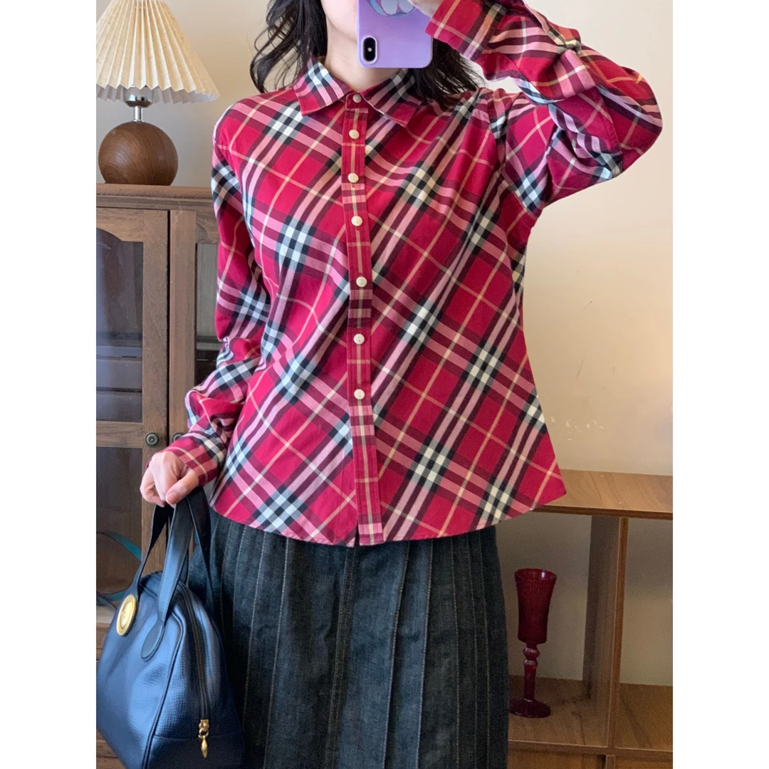 95新 BURBERRY/博柏利 /衬衫/肩宽42胸围106衣长58尺码L码编码210