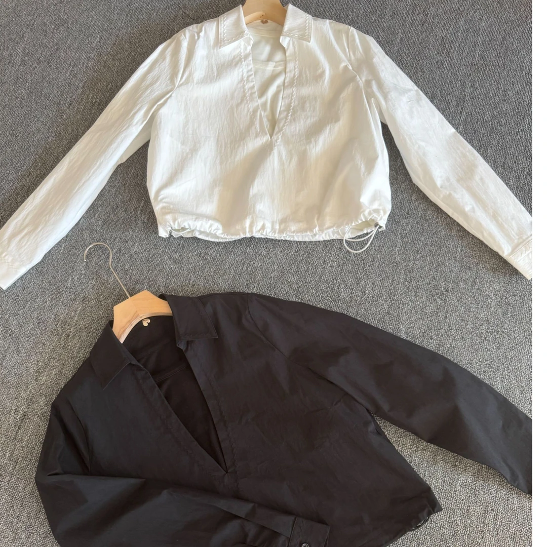 韩国春款假两件套