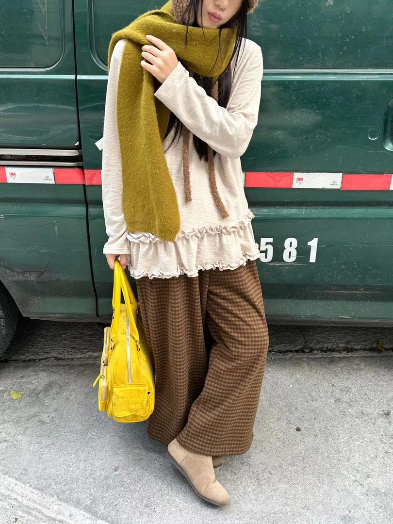 叨叨推荐款 MX#9912#花边打底上衣（冬季新款）FL