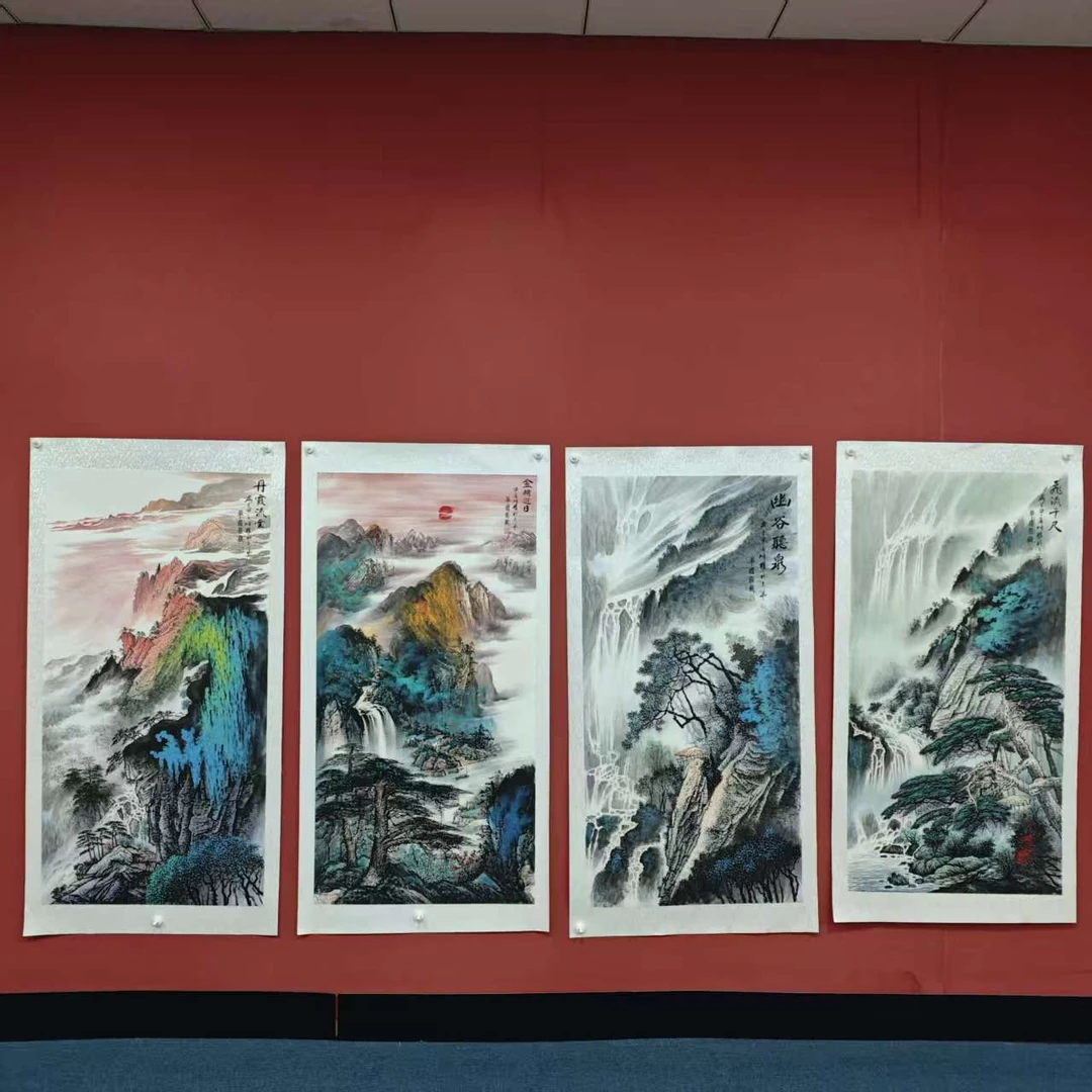 朱顺权/泼墨山水系列/四尺138*68cm纸本