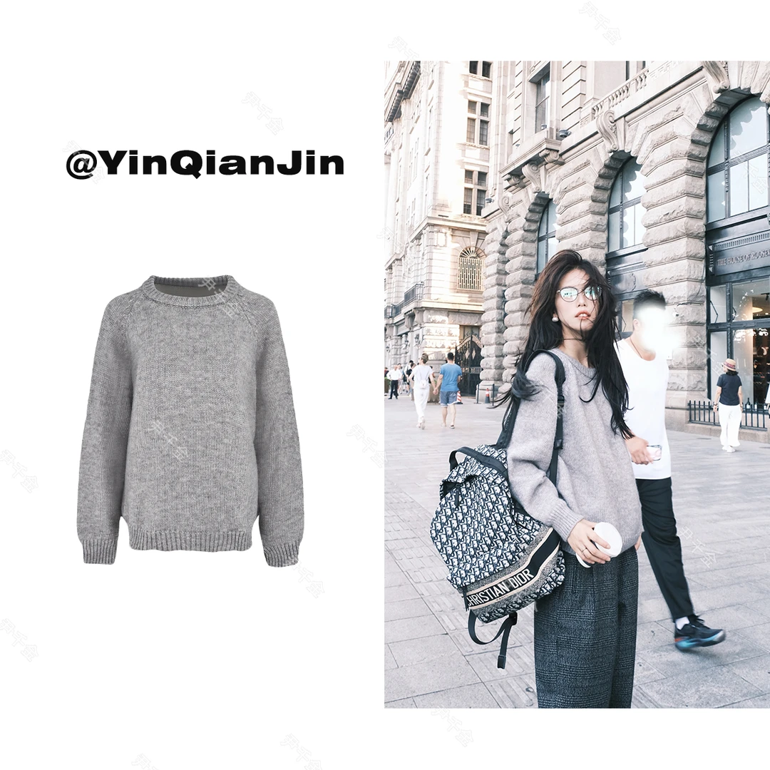 尹千金11清仓【正确版the r*w！】超细腻进口毛纱毛衣F071831