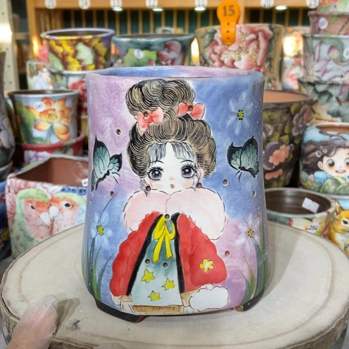 红陶景德镇艺术手绘作品