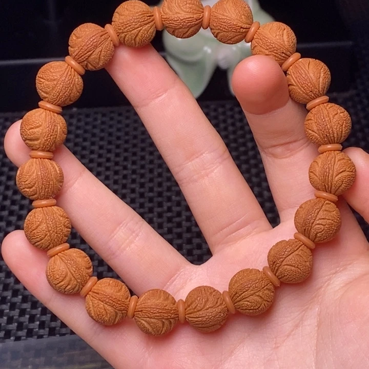 桃核手串野生满天星 12mm左右 成品手串