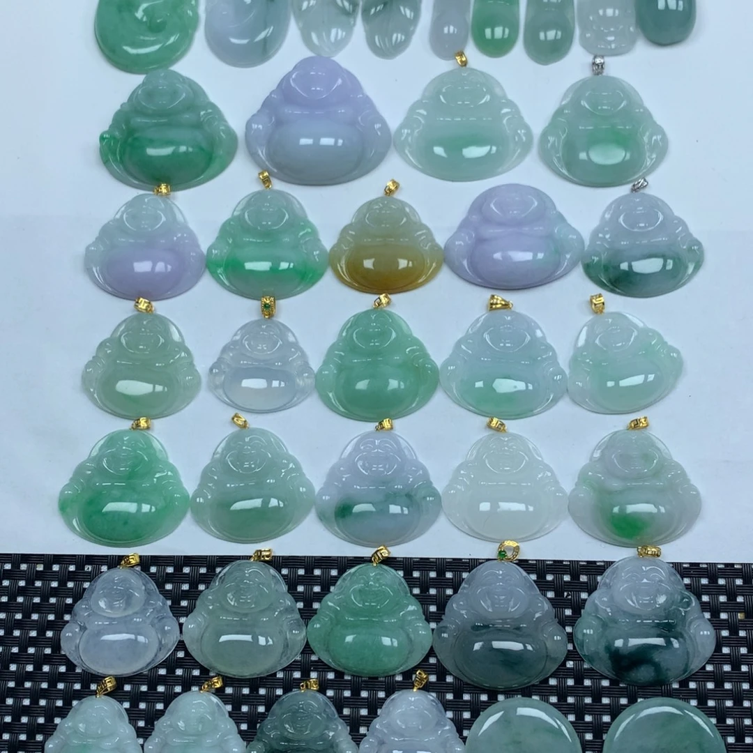 翡翠未镶嵌颈饰天然