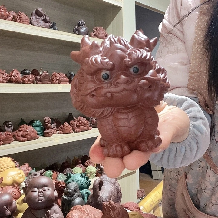 空***白茶宠紫砂宜兴紫砂麒麟