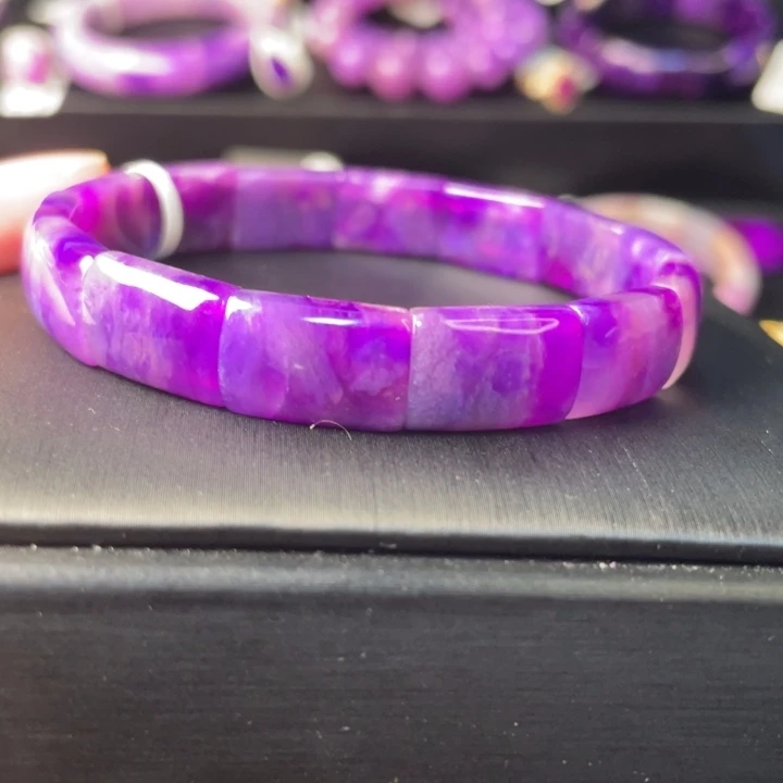 苏纪石（舒俱来）未镶嵌手牌冰胶皇家紫