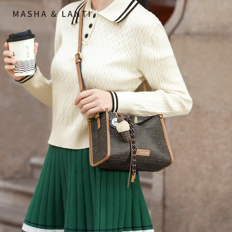 马莎兰缇原创高级枕头包潮流单肩斜挎包包女2025新款大容量30297