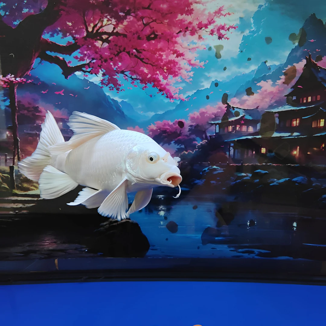 台湾蝴蝶鲤冷淡水观赏鱼普身短身长尾