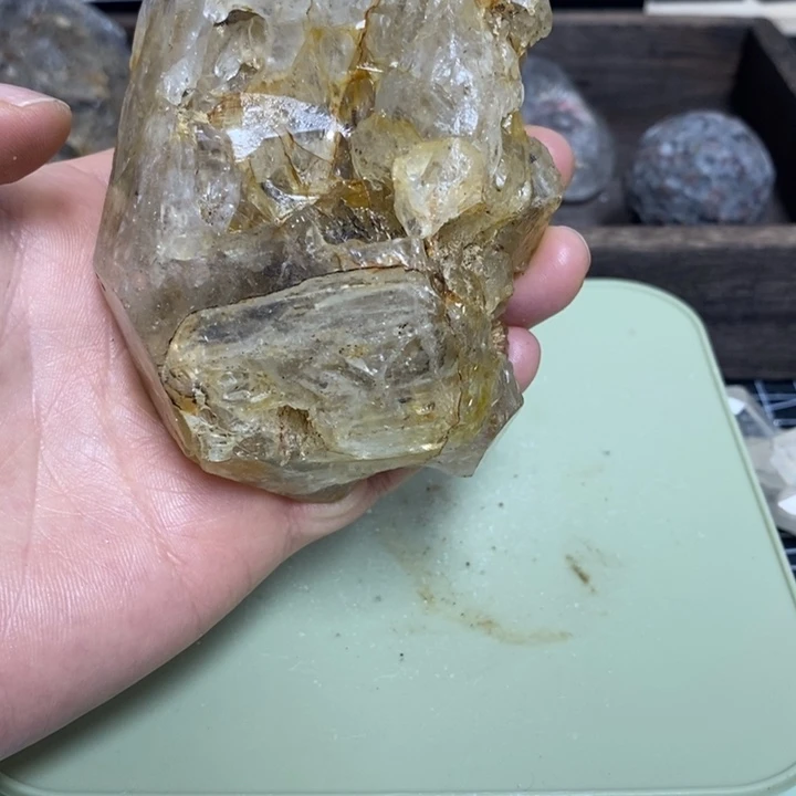 水晶水晶柱未镶嵌水**家