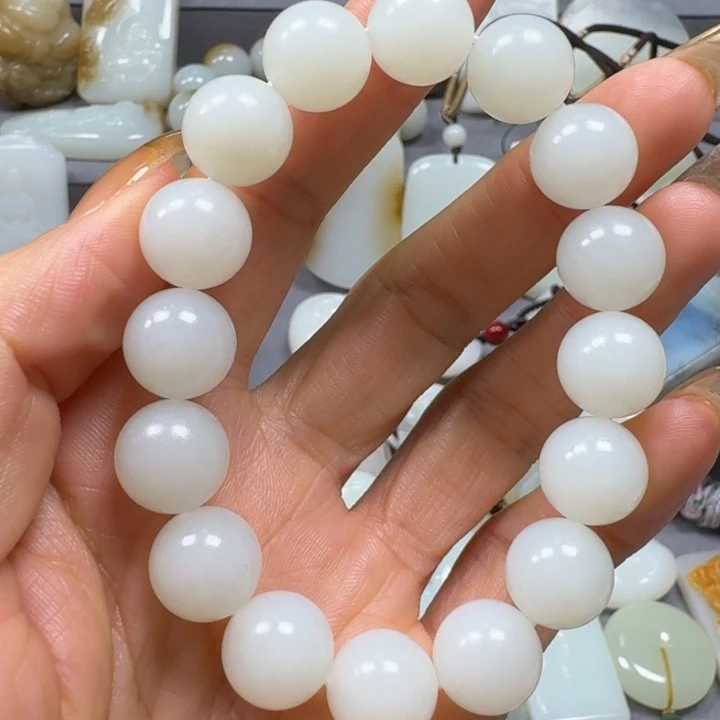 和田玉手串未镶嵌