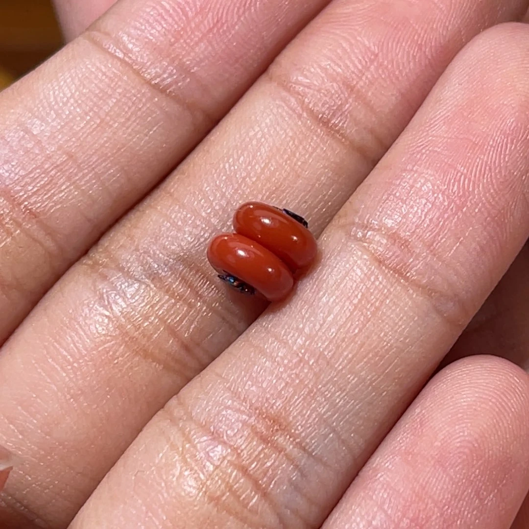 南红玛瑙隔片7mm未镶嵌