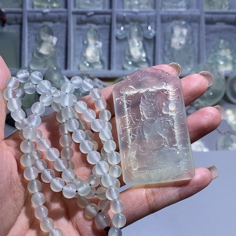 【闪购商品】岫玉颈饰未镶嵌少**你