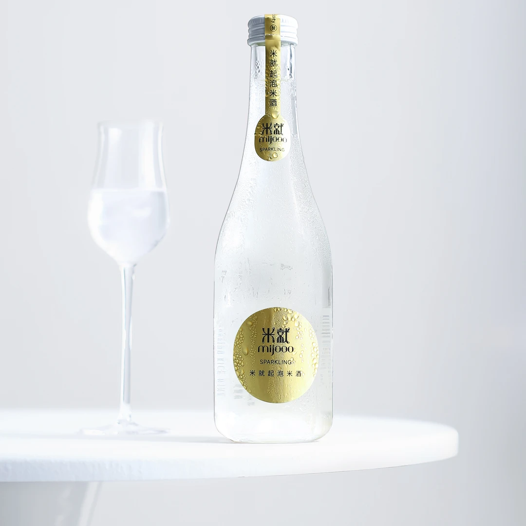清爽甜~果香米香交融~米就起泡米酒气泡酒糯言雪糯米酒微醺甜酒