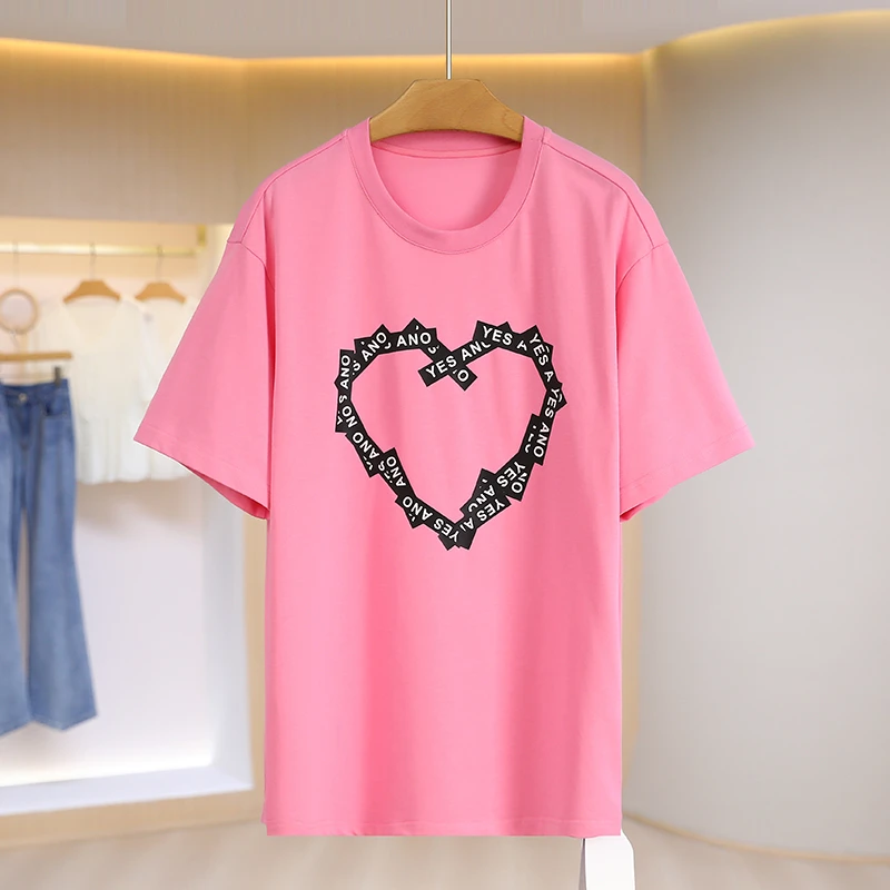 X425-伍莎服饰云仓百搭时尚新款T桖上衣夏季#SAM46X017