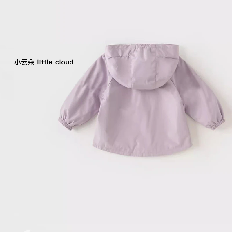 A7265春款上新25年儿童百搭连帽外套小女孩休闲上衣