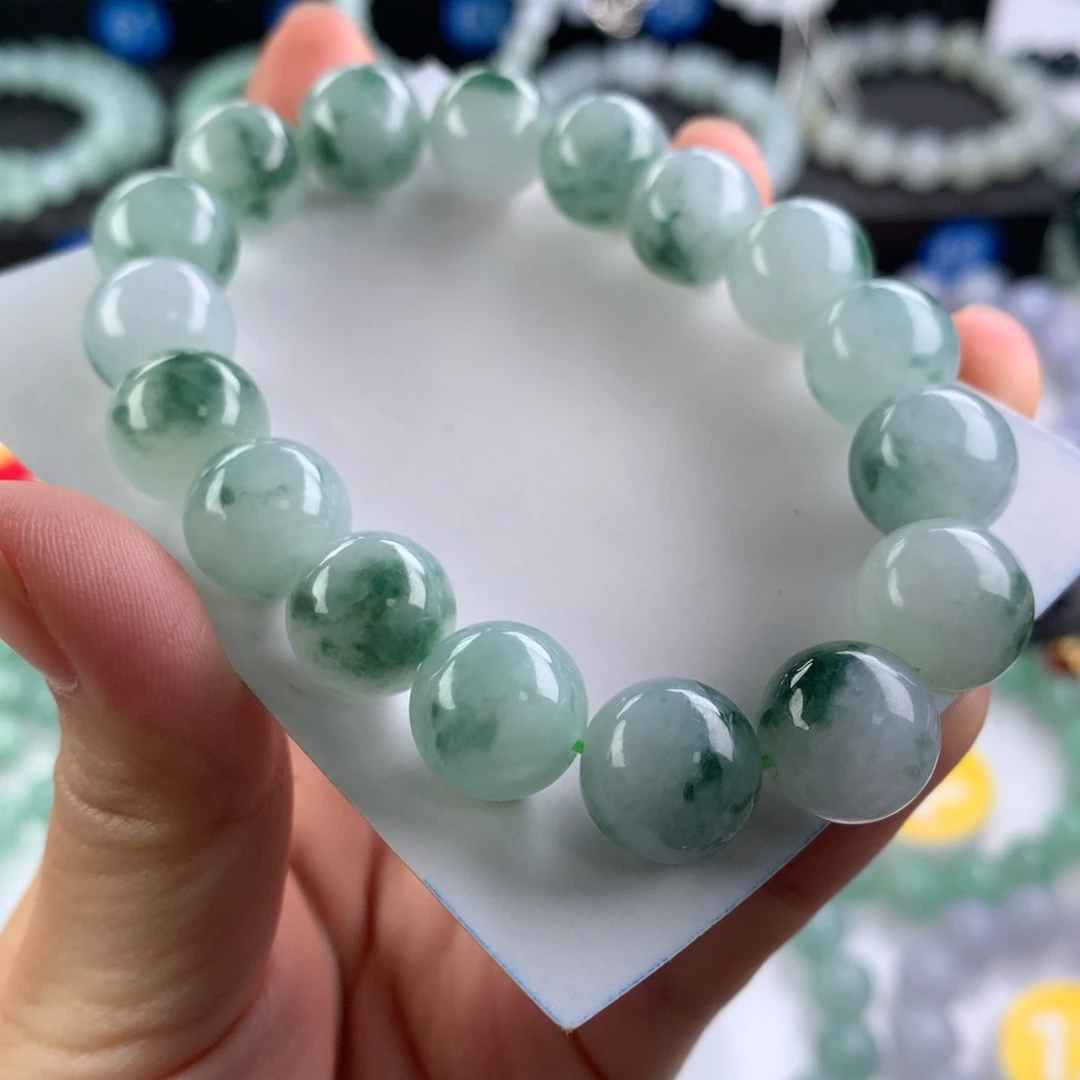 翡翠未镶嵌手链卡12.3