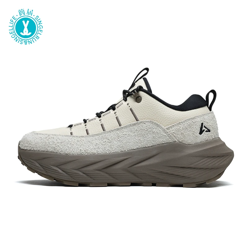 简届征途冬季新款运动鞋户外轻便徒步男女同款绒面通勤百搭休闲鞋