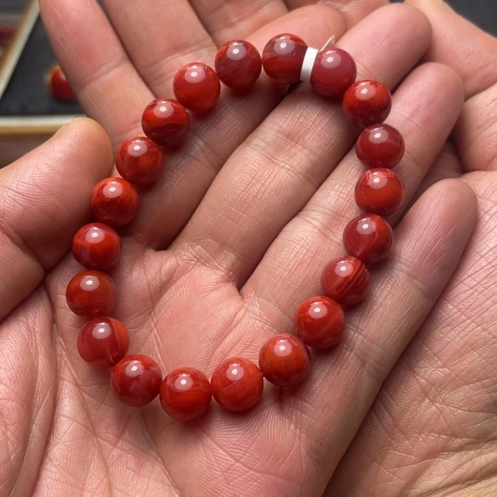 南红玛瑙未镶嵌手串9