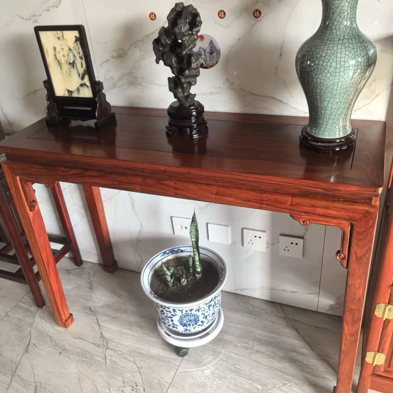 花梨木平头案条案神台供桌 尺寸108*38*80