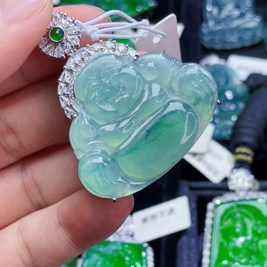 翡翠未镶嵌颈饰朱*珠6，