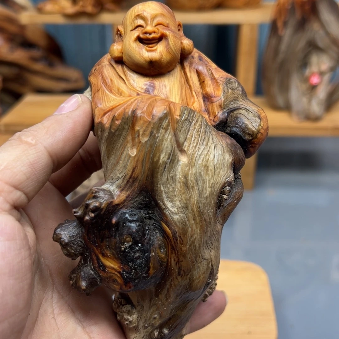 皇***静木崖柏木摆件手把件