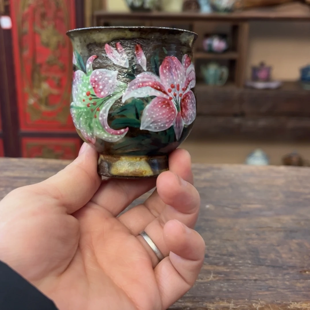 柴烧手工手绘陶瓷