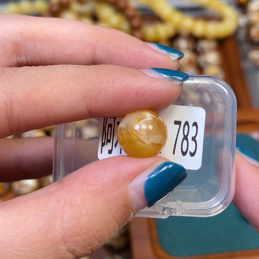 把件猴头核桃沁色圆珠老型783