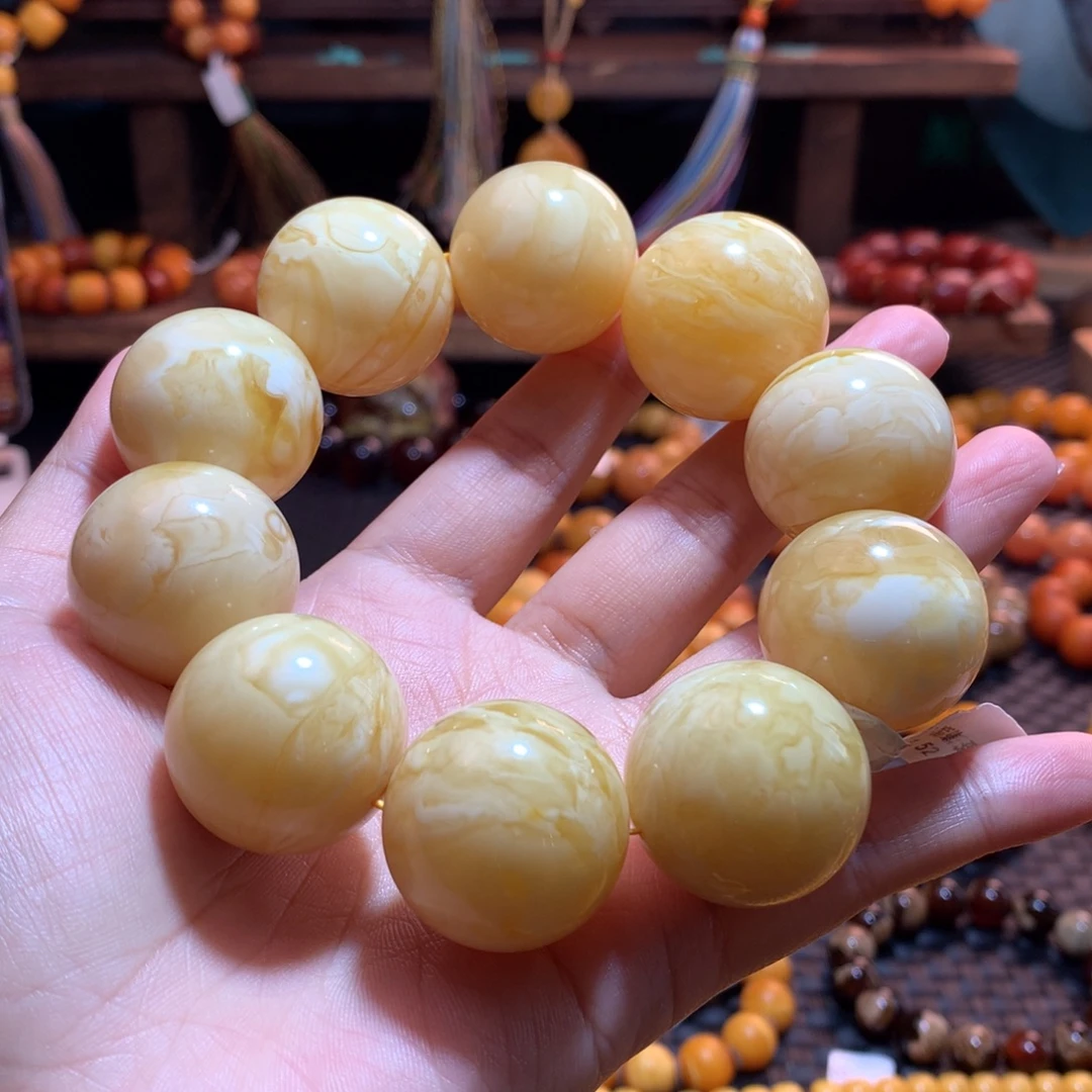 蜜蜡未镶嵌手串蜜蜡手串