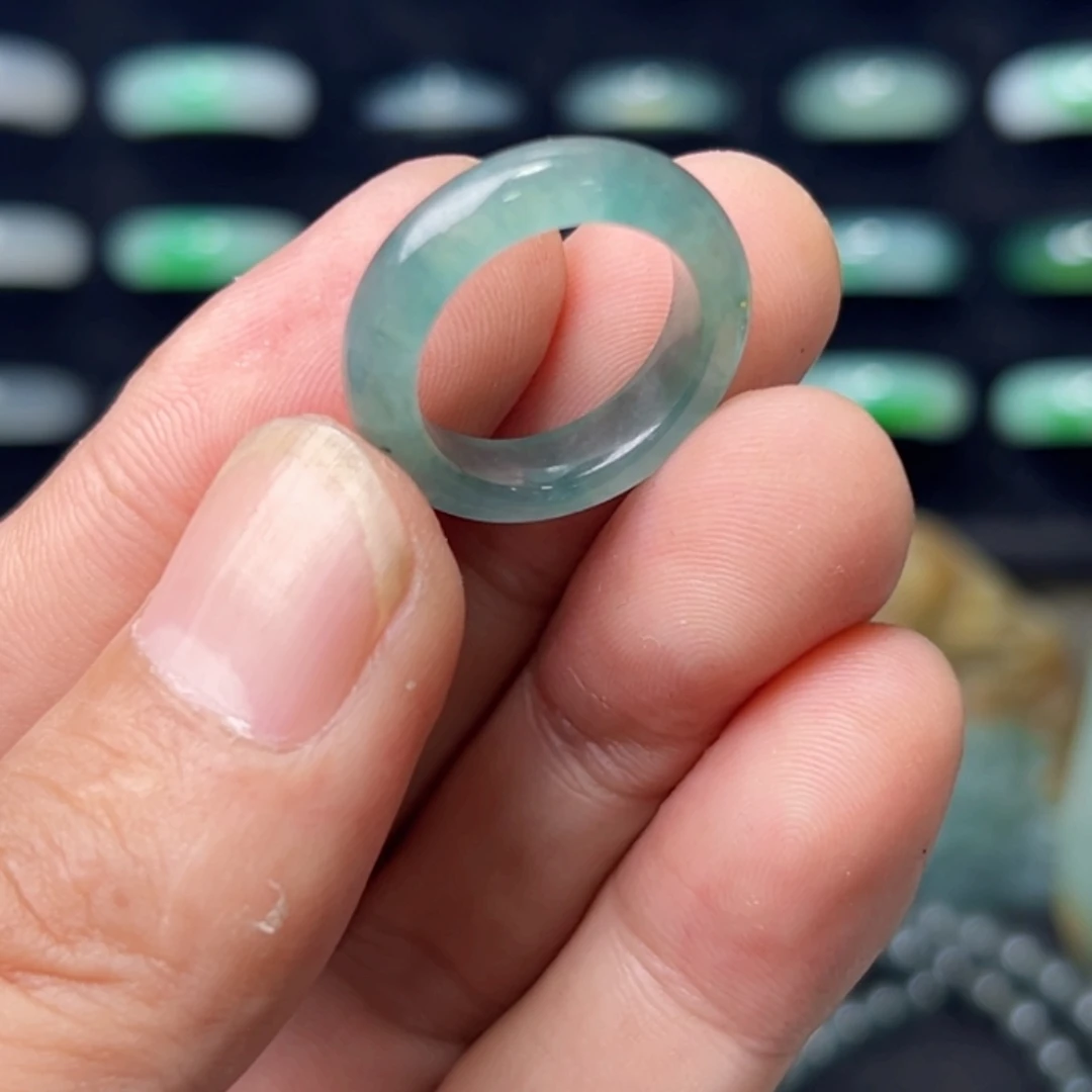 定制翡翠未镶嵌圈口12号