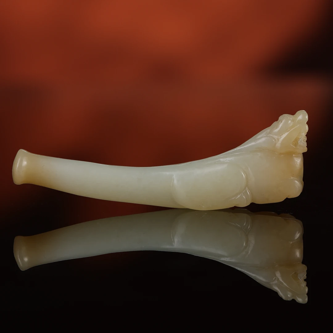 dx和田玉糖白玉龙头烟嘴smc2512081292