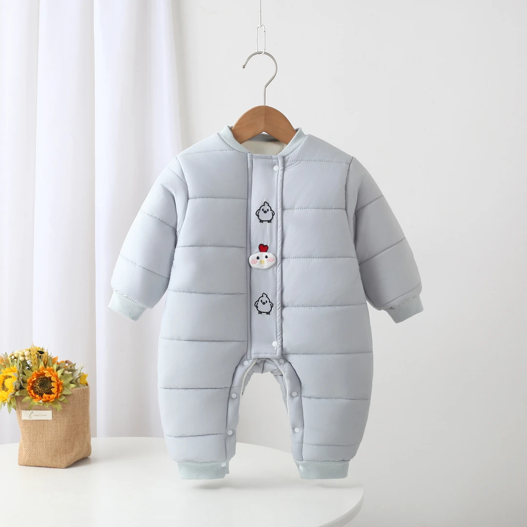 爬领绗棉宝宝厚棉哈衣