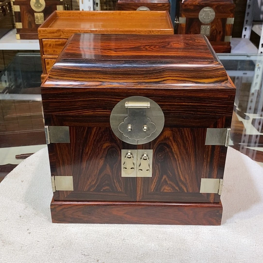 微凹黄檀（南美大红酸枝）独板官箱25/18/25