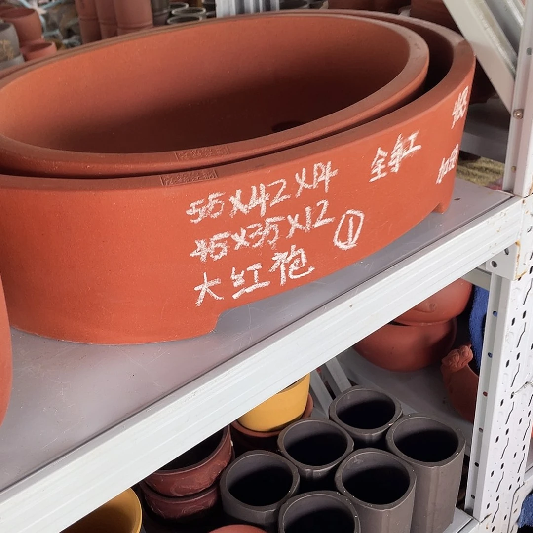 紫砂一组纯手工椭圆两只