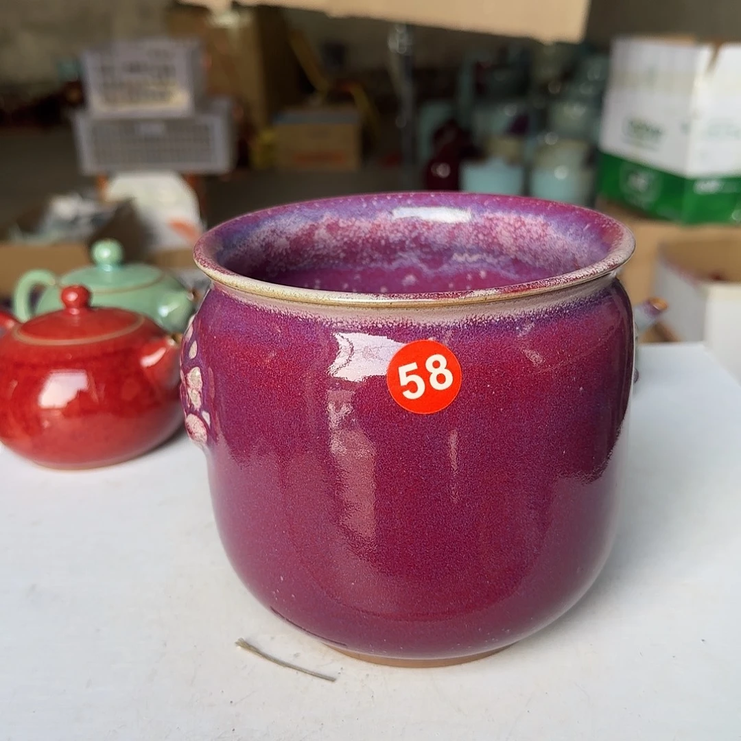 陶摆件郑家钧窑摆件微