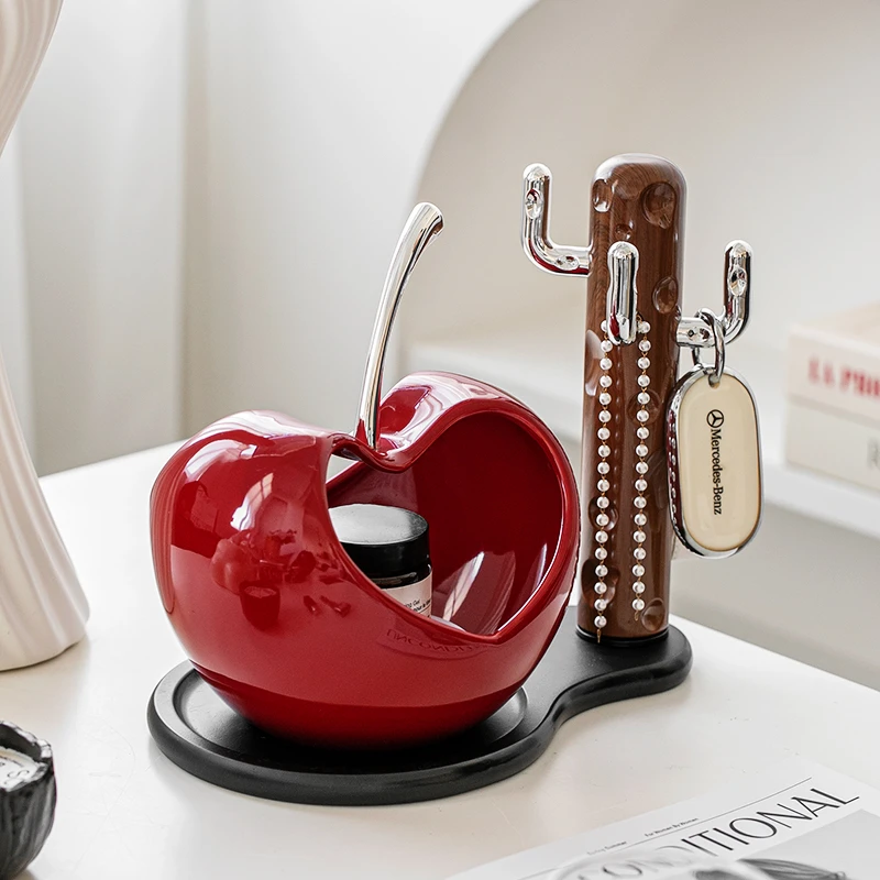 轻奢高档家用摆件收纳入户玄关收纳客厅茶几装饰陶瓷摆设简约送礼