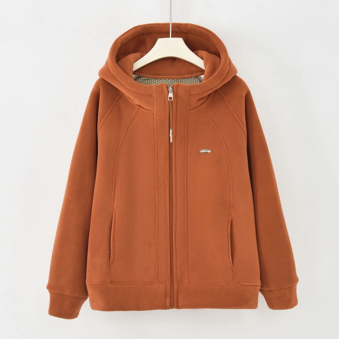 [保暖加厚]2025秋冬新款加绒净版时尚拼接短外套HT-3367