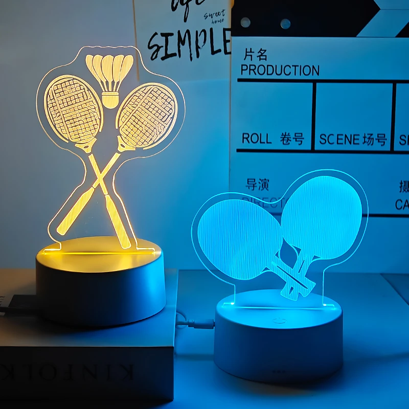 羽毛球乒乓球篮球爱好者生日礼物男生兄弟周边元素纪念奖品小创意