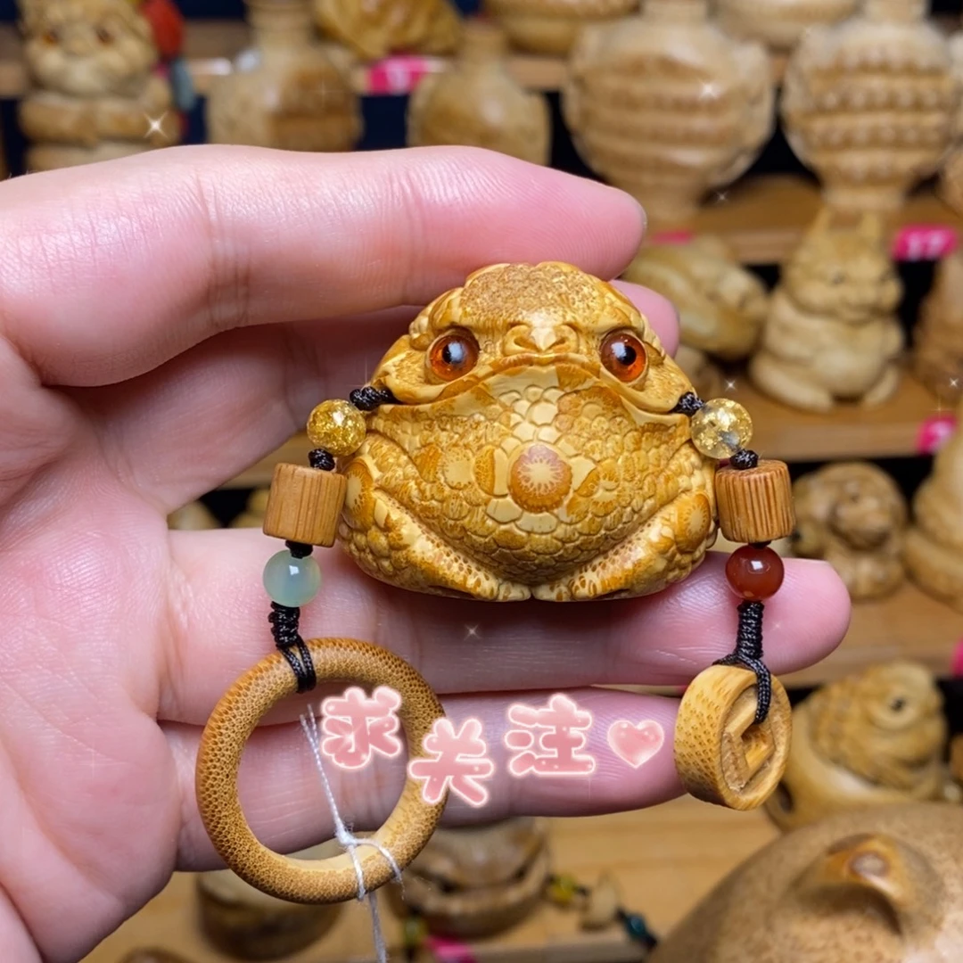竹竹根雕张念超本工精工金蟾