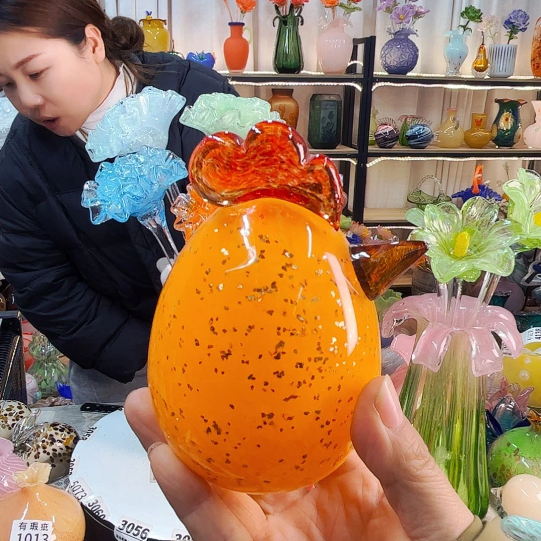 家悦美居琉璃花瓶摆件