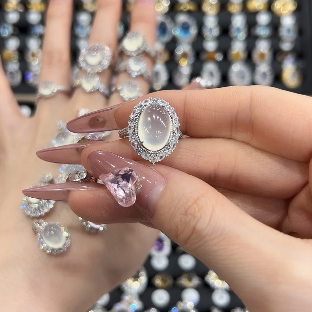 戒指银S925镶嵌水晶F**凡