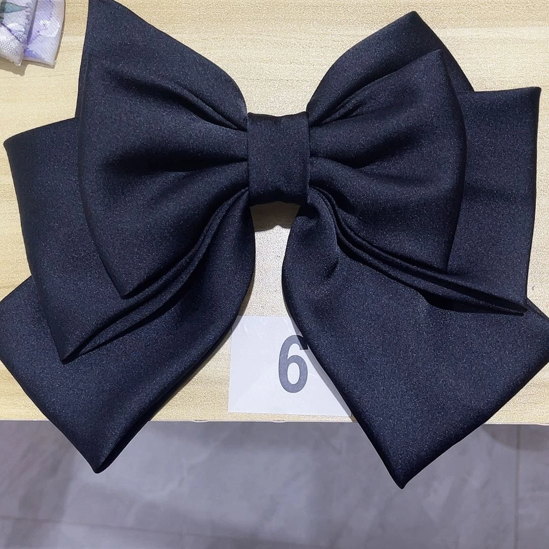 皮质铁合金蝴蝶结发夹