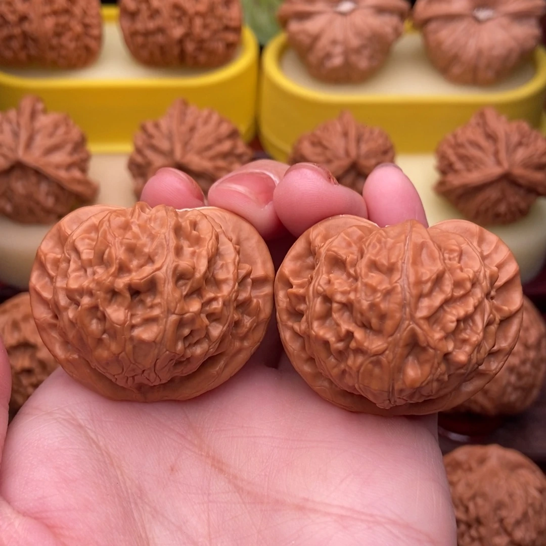 把件文玩核桃精品宫灯狮子头42