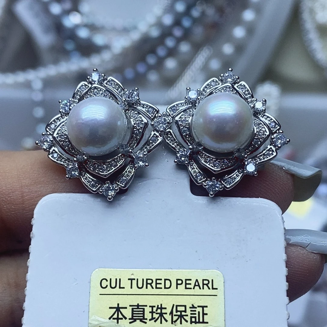 淡水珍珠未镶嵌耳钉